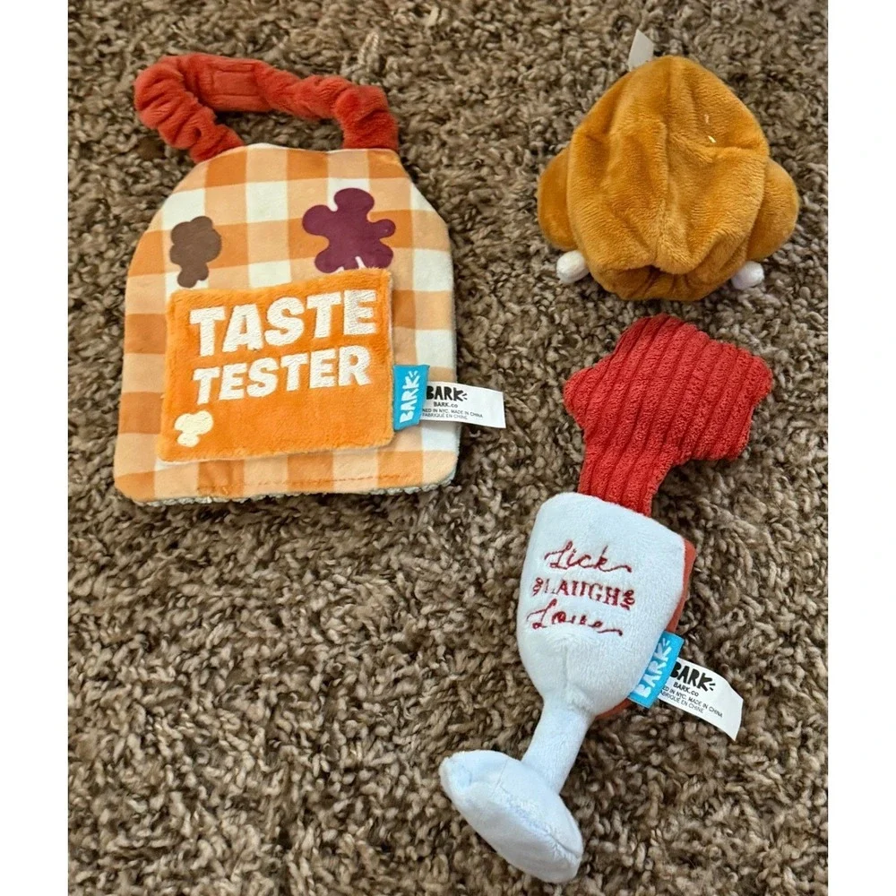 BARK-Dogsgiving-Potlick-Lick, Laugh. Mostly Fine Wine Dog Toys